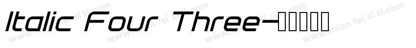 Italic Four Three字体转换